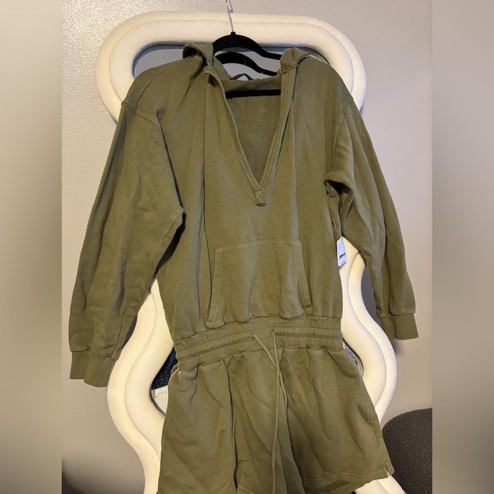 Free People Beach Hooded Romper NWT